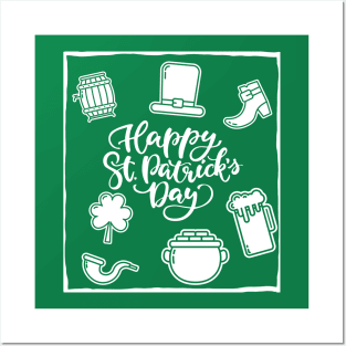 Happy saint patrick's day Posters and Art